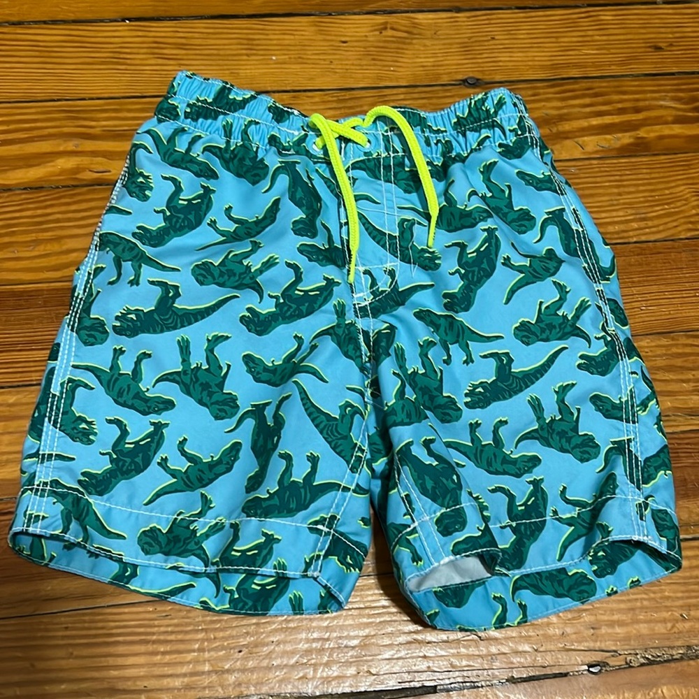 Baby Gap 4t boys dinosaur swim trunks